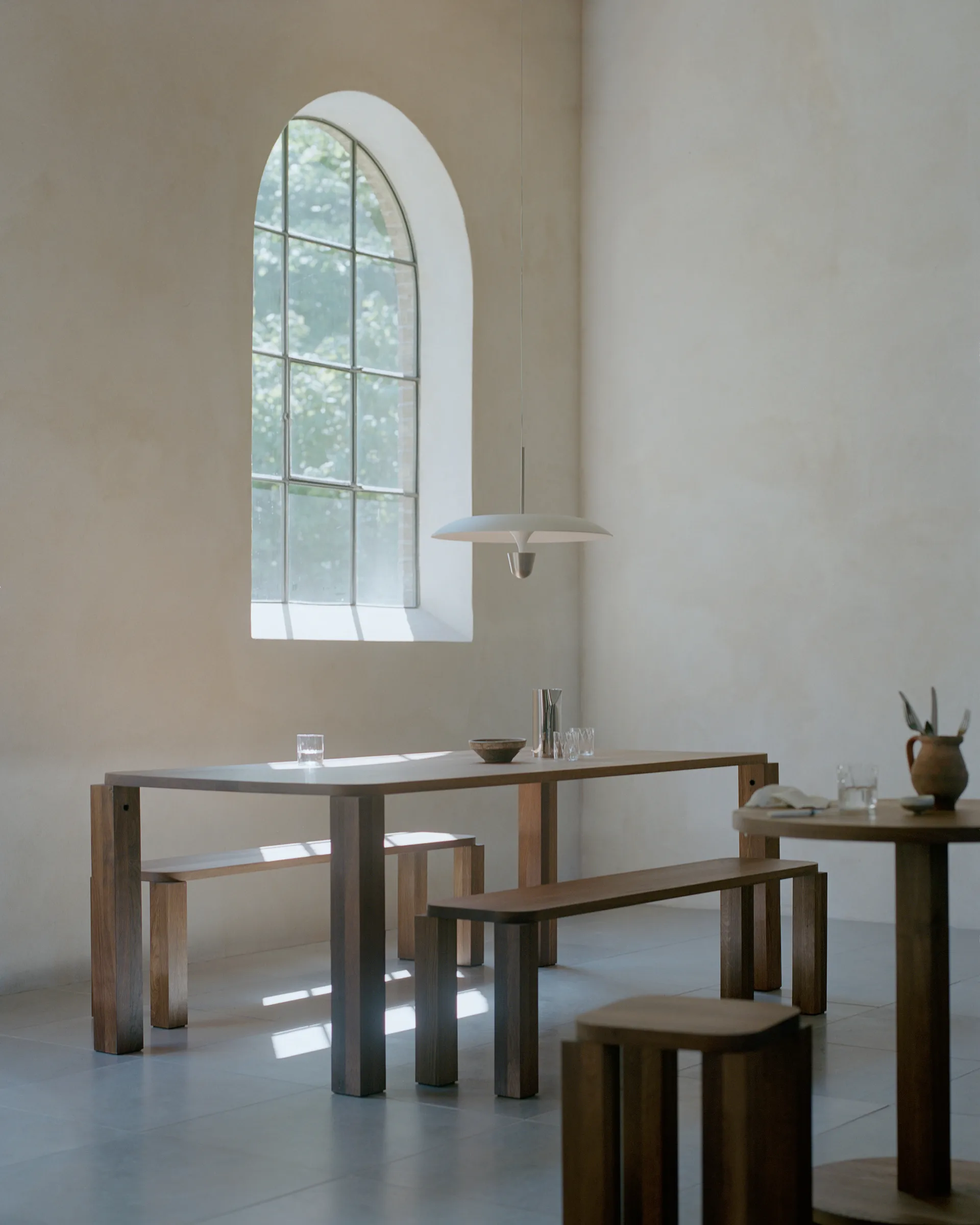 Kantarell Pendelleuchte Ø55 cm, Nickel plattiert New Works