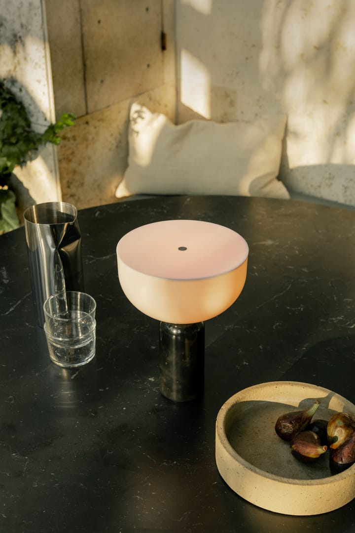 Kizu portable table lamp, Black marble New Works