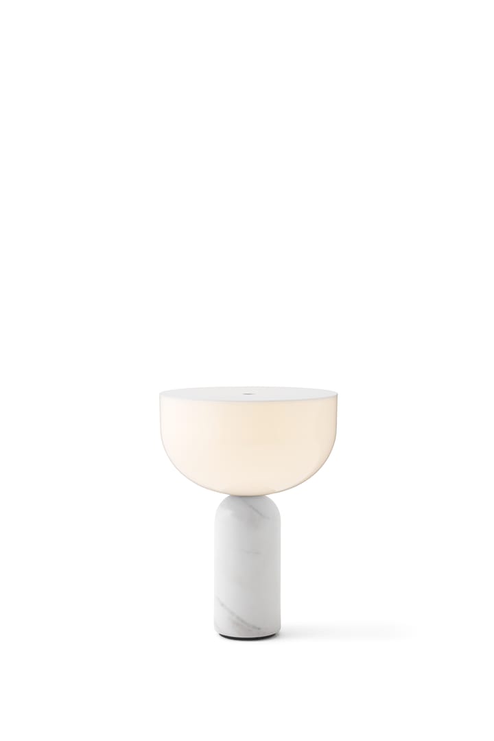 Kizu portable Tischleuchte, White marble New Works