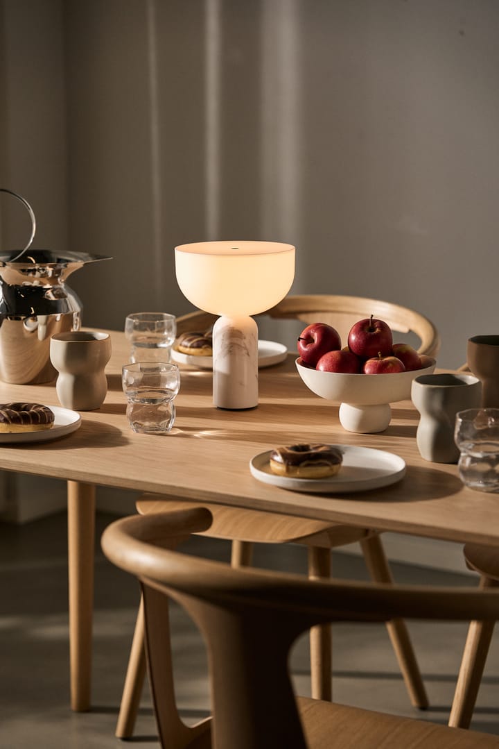 Kizu portable Tischleuchte, White marble New Works
