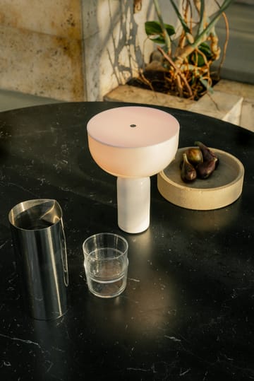 Kizu portable Tischleuchte - White marble - New Works