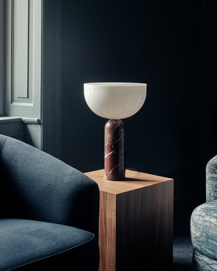 Kizu table lamp large, Breccia Pernice New Works