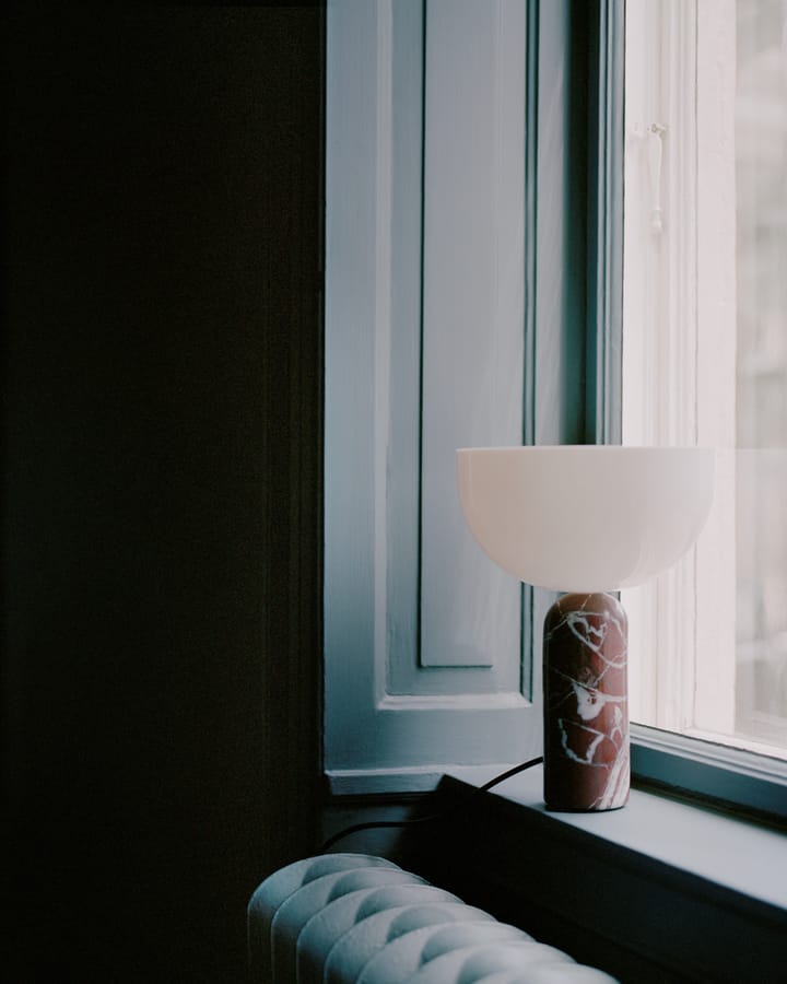 Kizu table lamp small, Rosso Levanto New Works