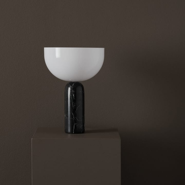 Kizu Tischleuchte small, Black marble New Works