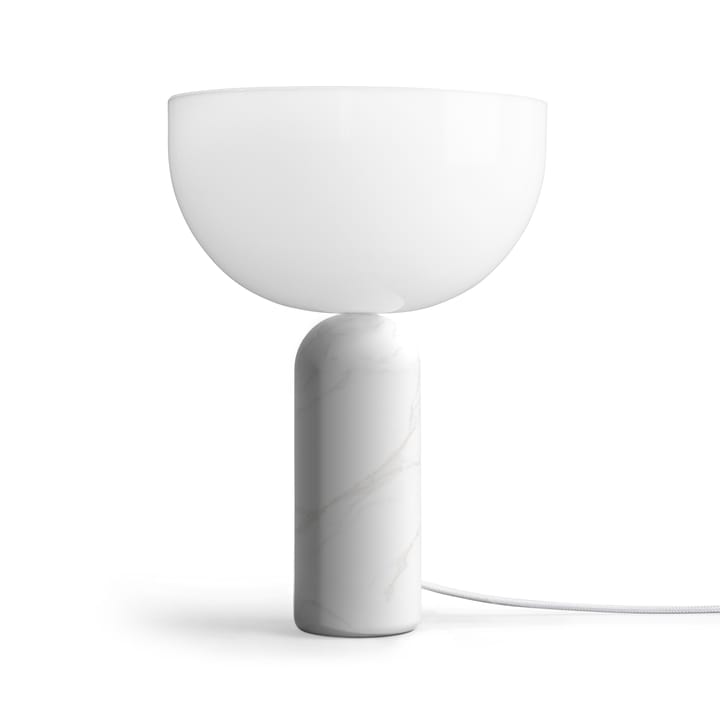 Kizu Tischleuchte small, White marble New Works