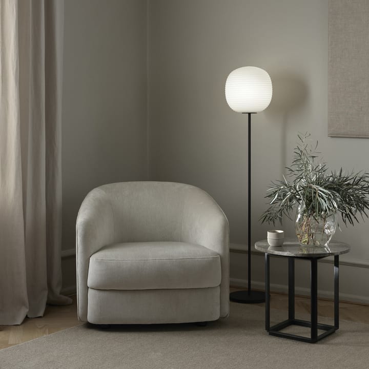 Lantern floor lamp medium, Frosted white opal glass New Works