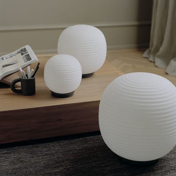 Lantern Globe floor lamp large - Frosted white opal glass - New Works