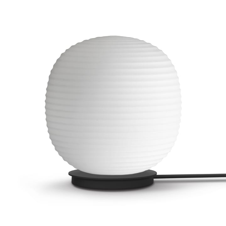 Lantern Globe table lamp medium, Frosted white opal glass New Works