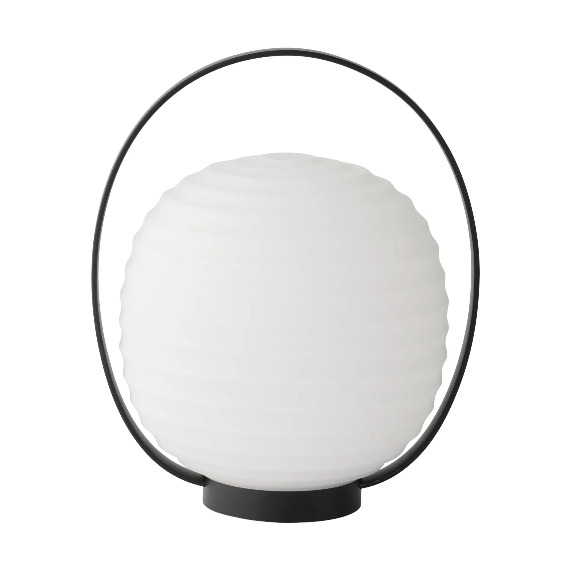 Lantern Portable table lamp 23x18 cm, Black New Works