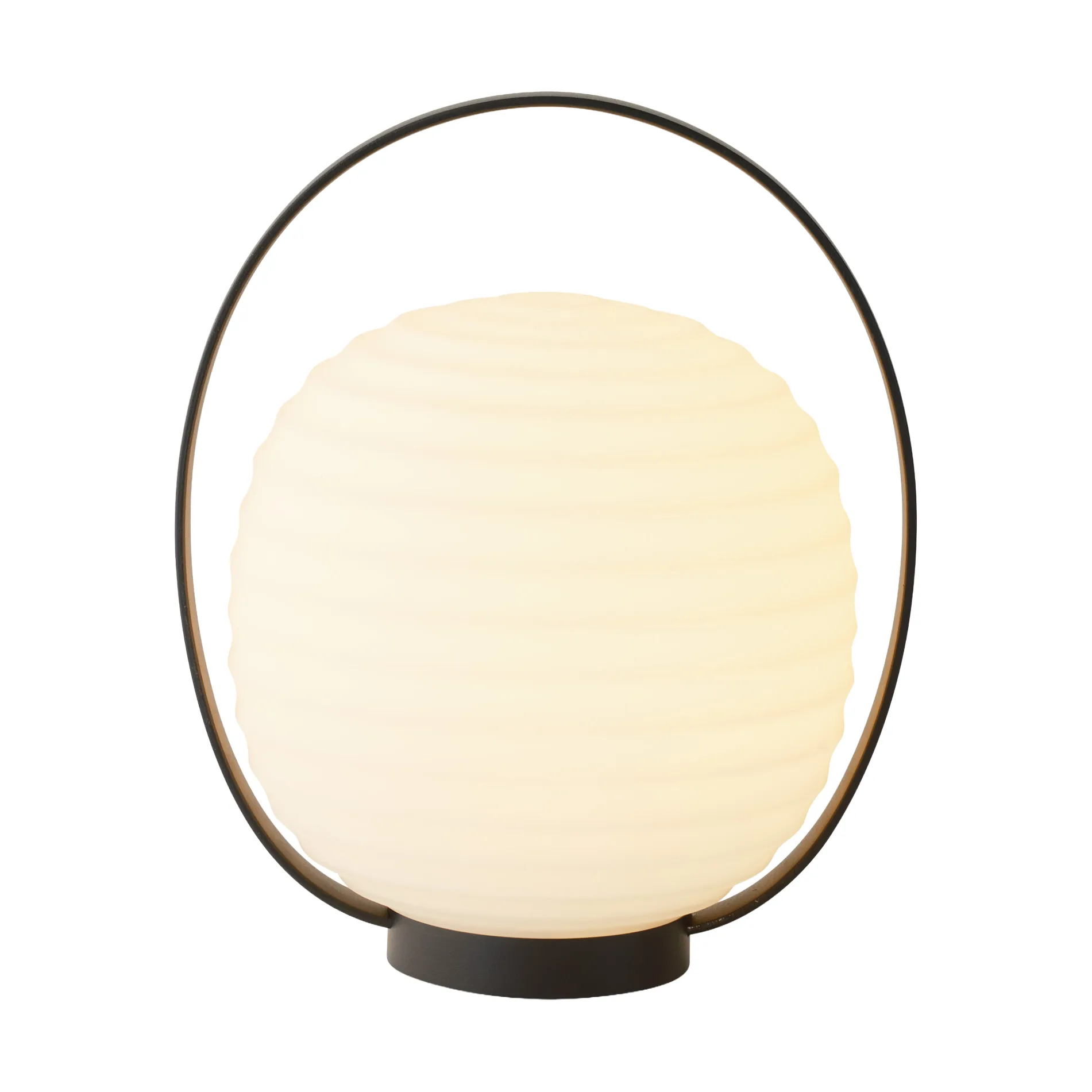 Lantern Portable table lamp 23x18 cm, Black New Works