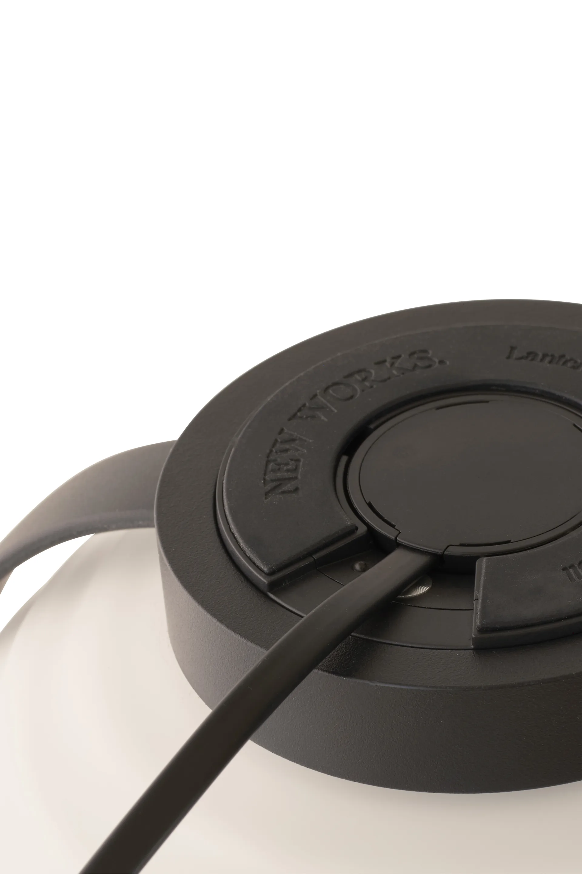 Lantern Portable table lamp 23x18 cm, Black New Works