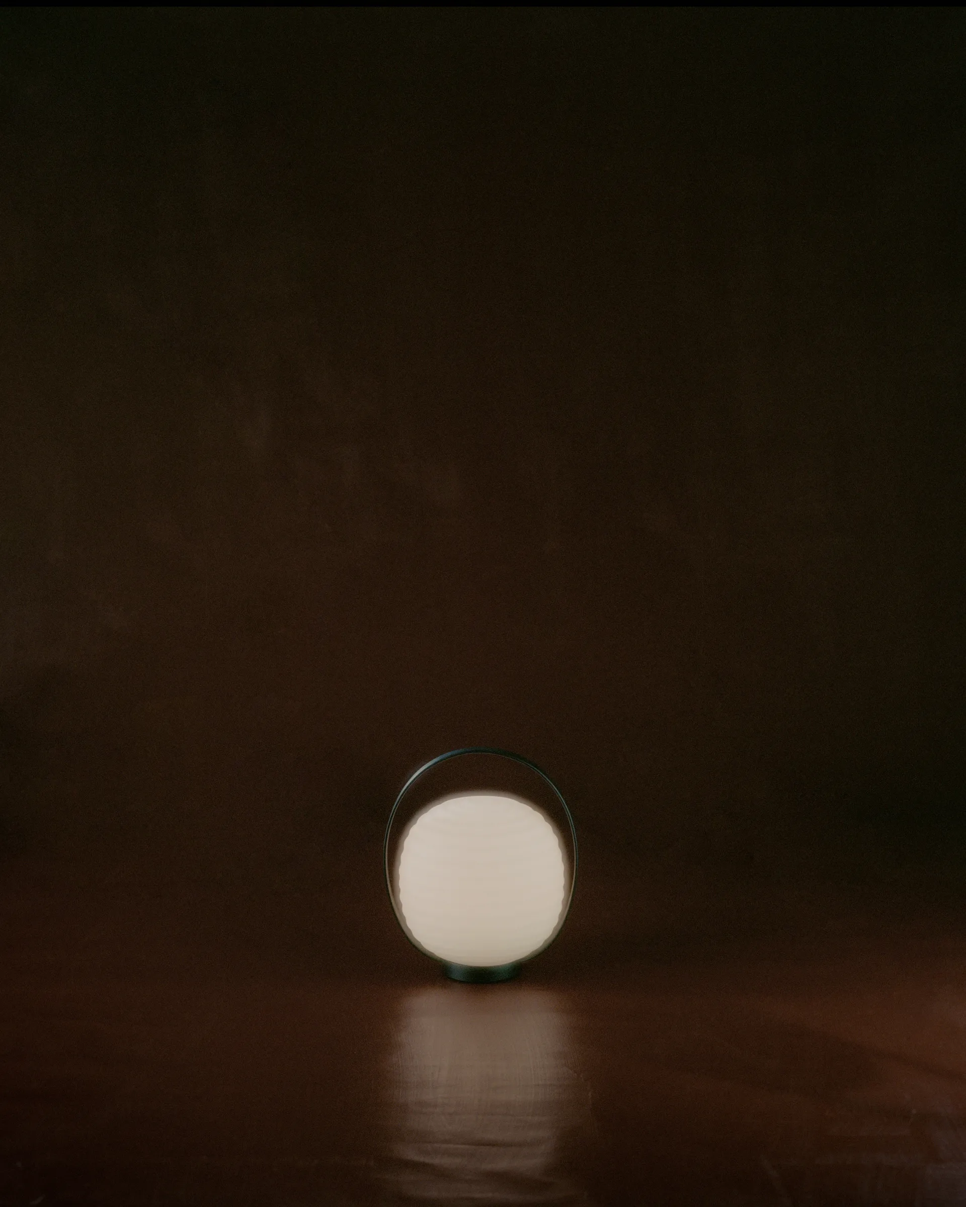 Lantern Portable table lamp 23x18 cm, Black New Works