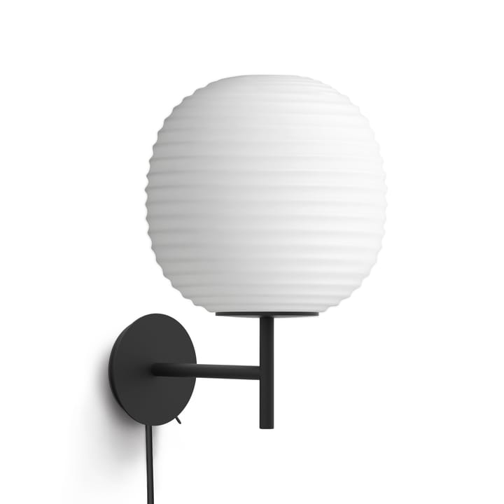 Lantern wall lamp small, Frosted white opal glass New Works