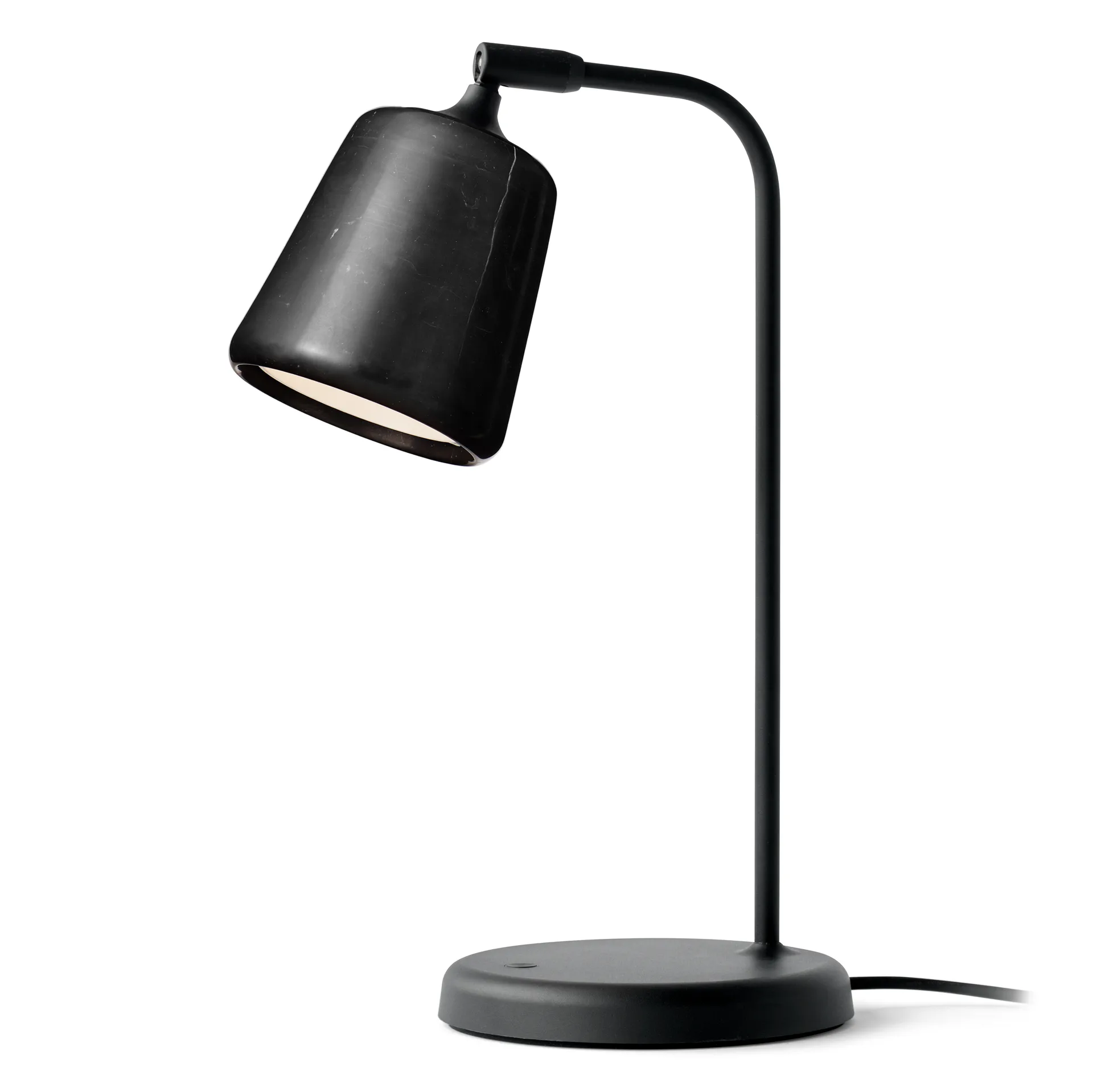 Material table lamp, Black marble New Works