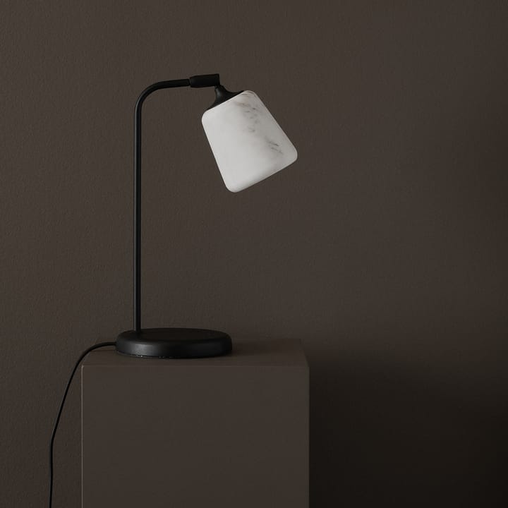 Material table lamp, White marble New Works