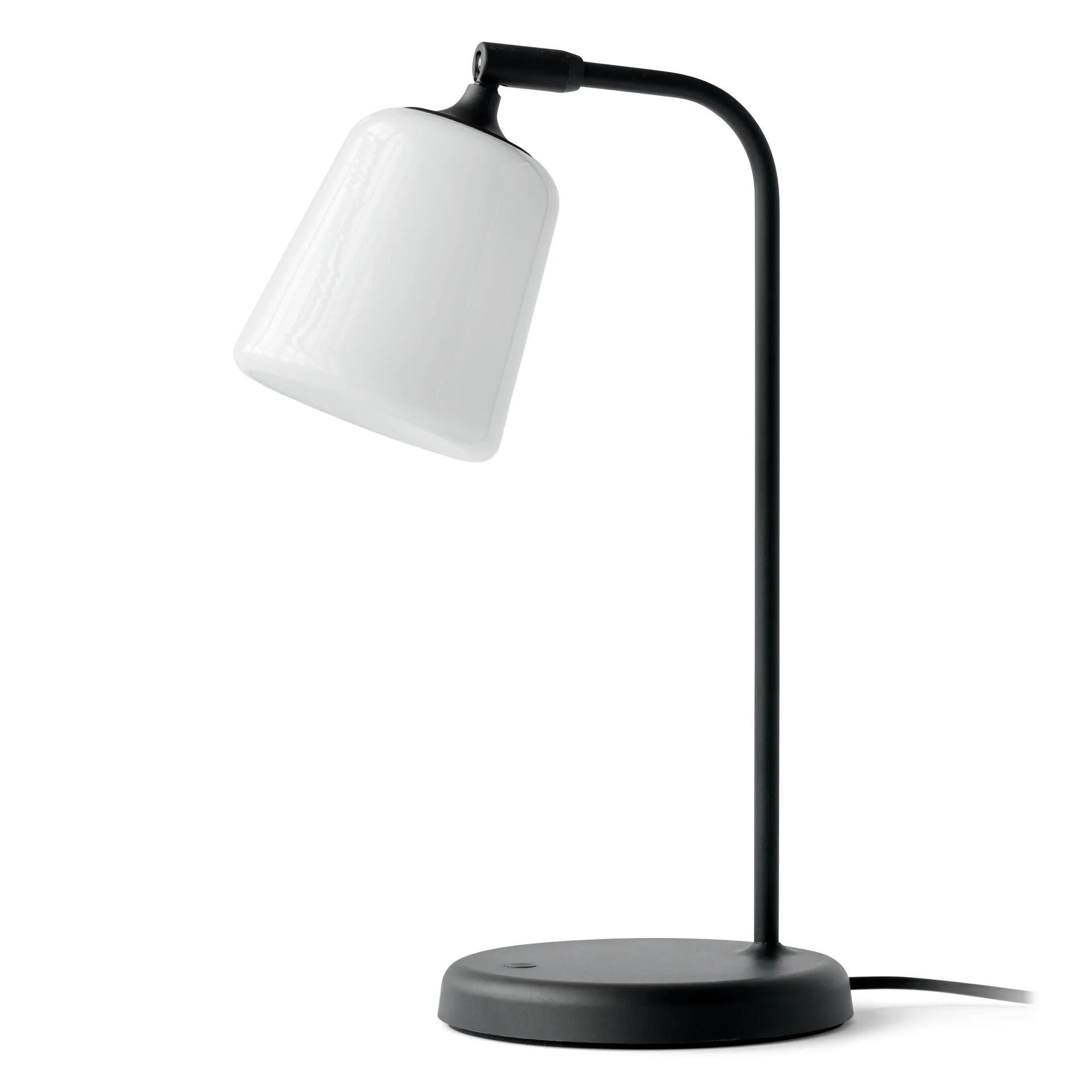 Material table lamp, White opal glass New Works