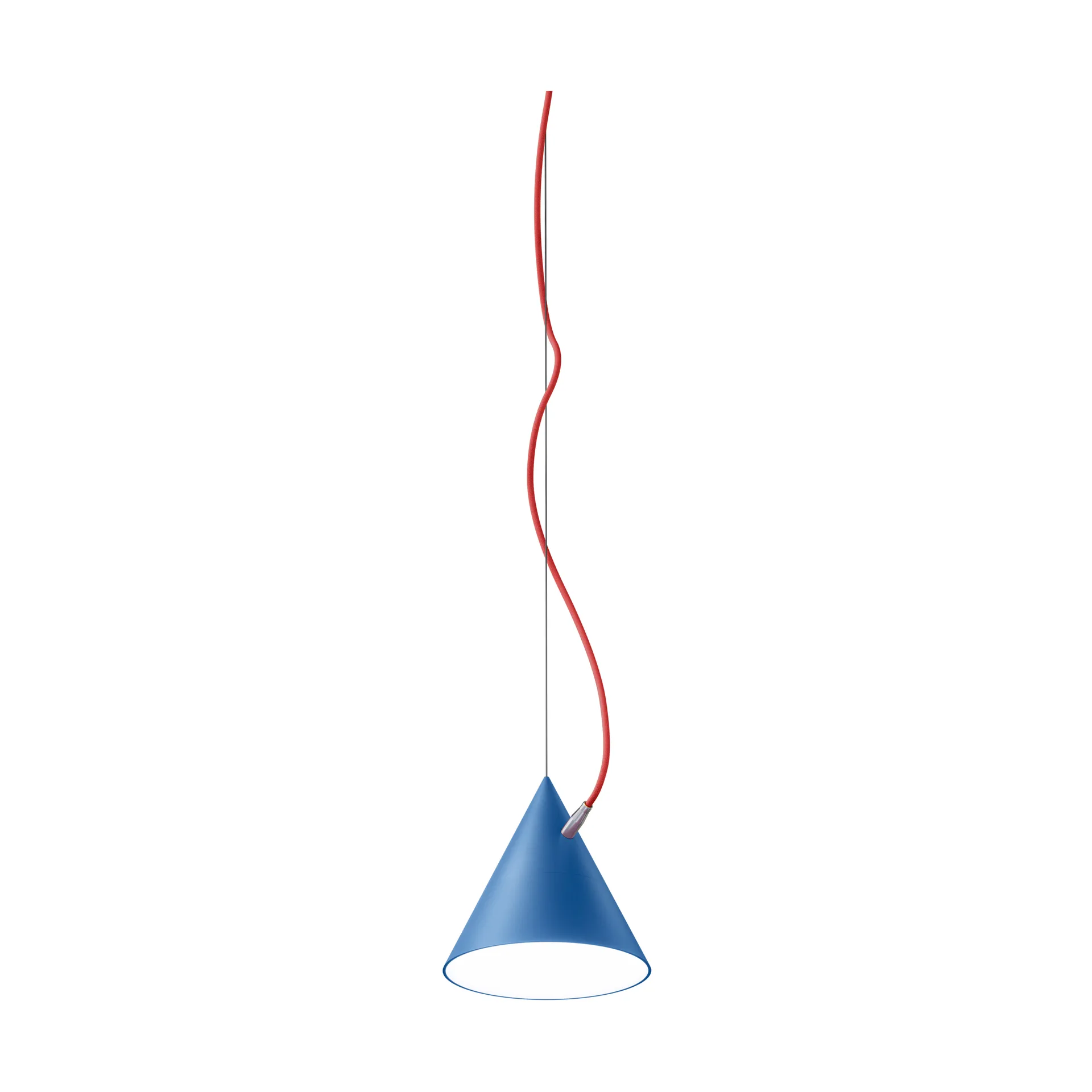 Castor pendant 20 cm, Clear blue-red-silver Noon