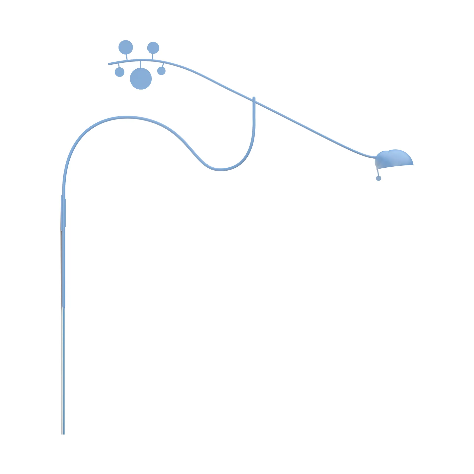 Juno wall lamp, Pastel blue-light blue Noon