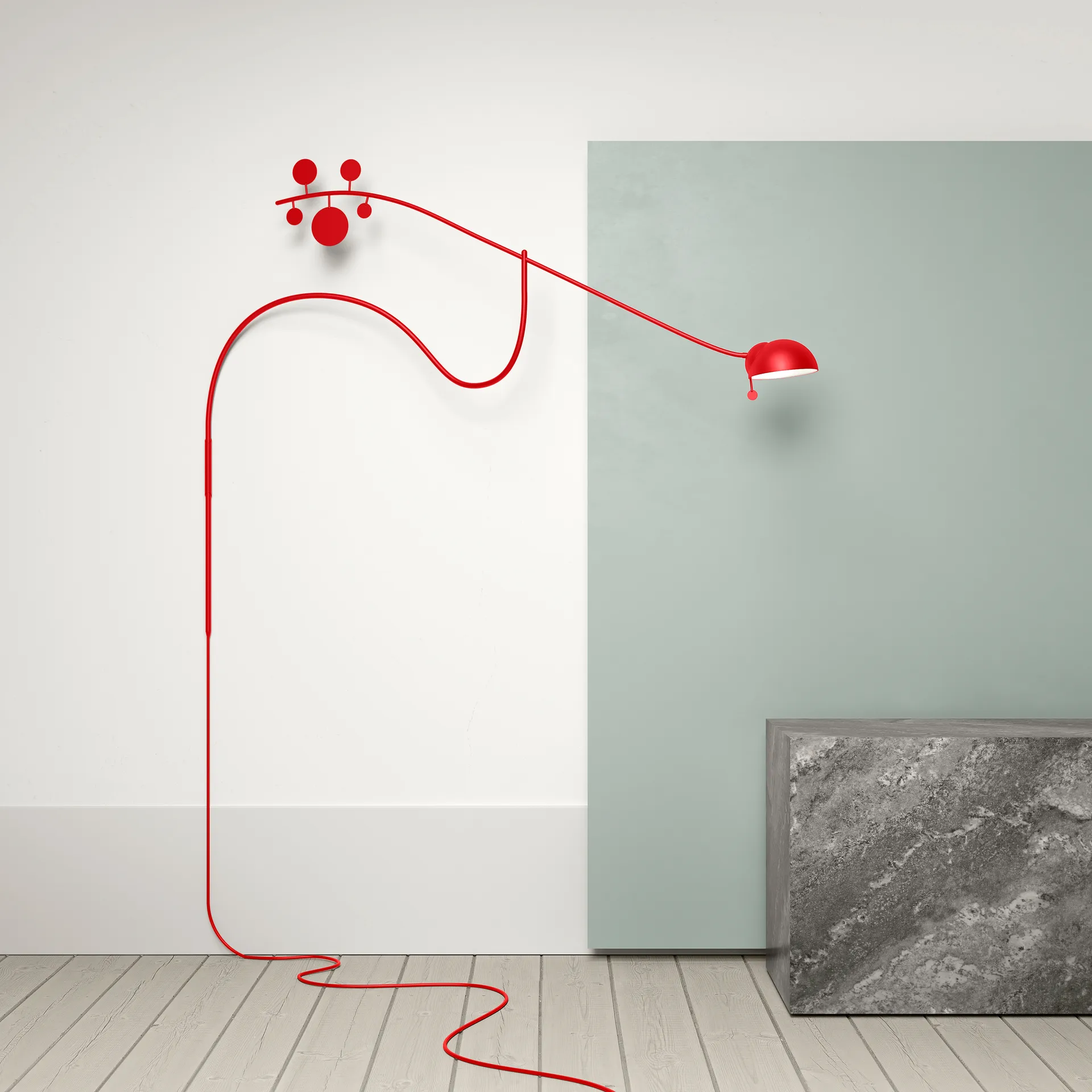 Juno wall lamp, Red-red Noon