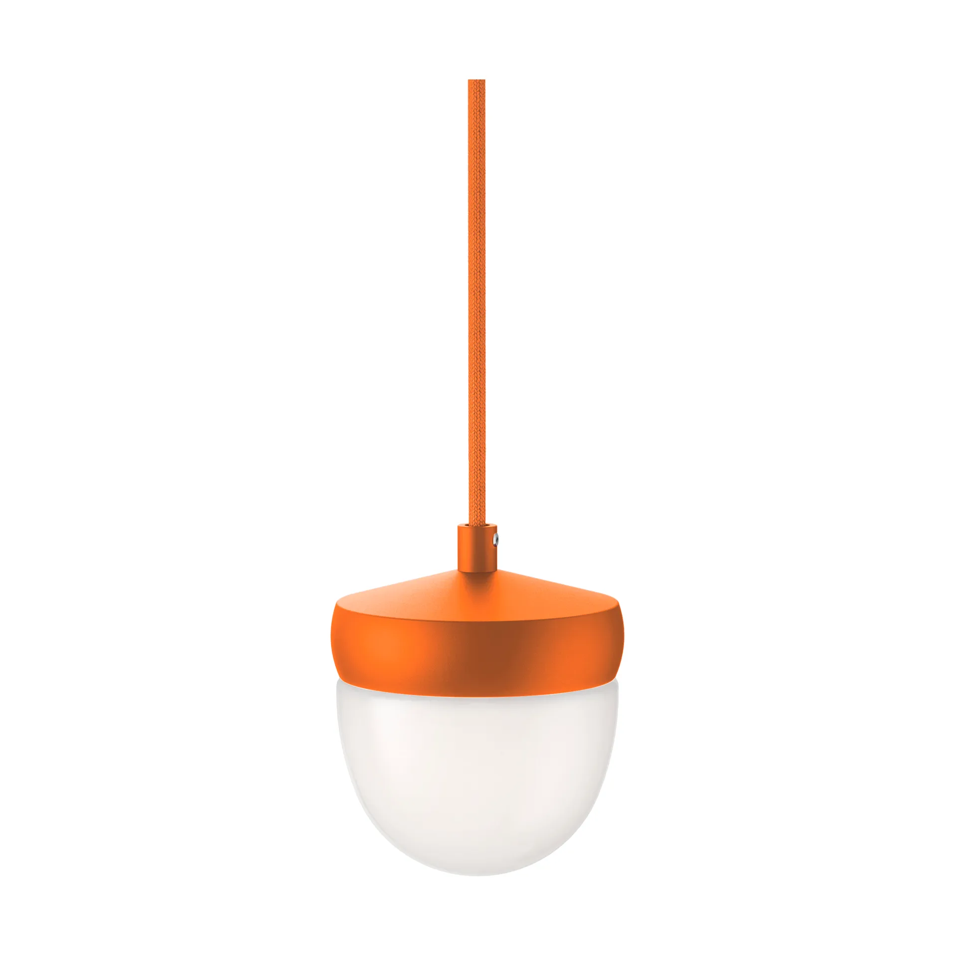Pan pendant frosted 10 cm, Orange-orange Noon