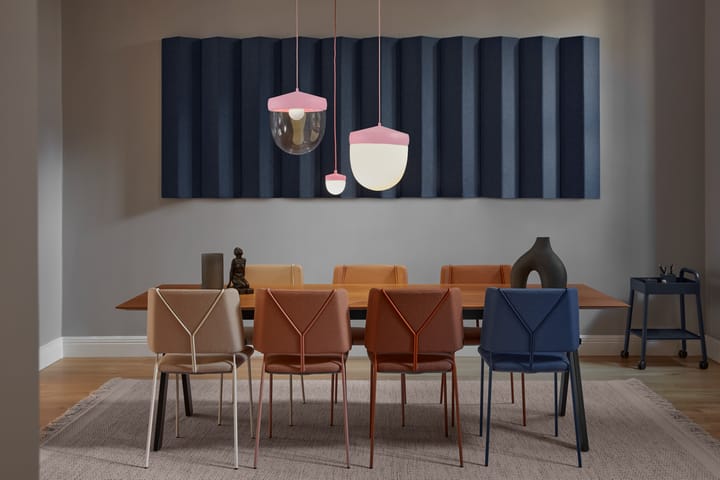Pan pendant frosted 30 cm, Pink-pink Noon