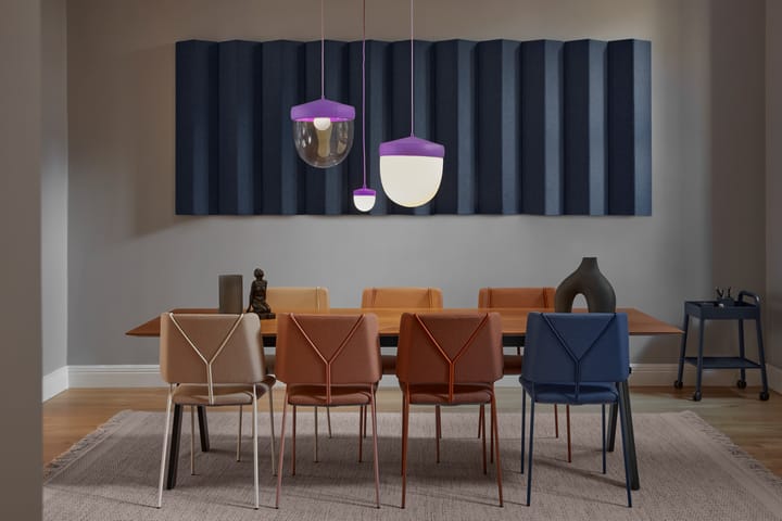 Pan pendant frosted 30 cm, Purple-purple Noon
