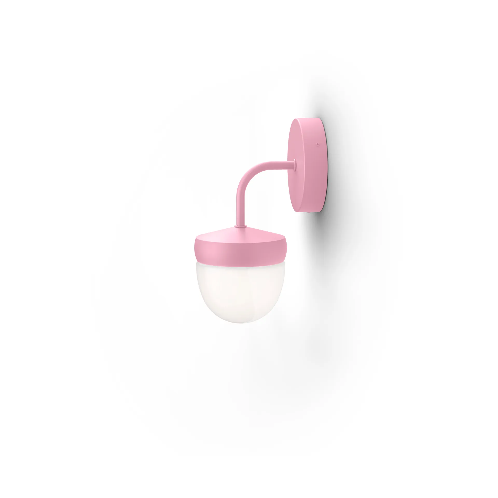 Pan wall lamp frosted 10 cm, Pink Noon