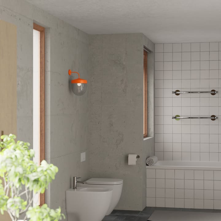 Pan Wandleuchte klar 30 cm, Orange Noon