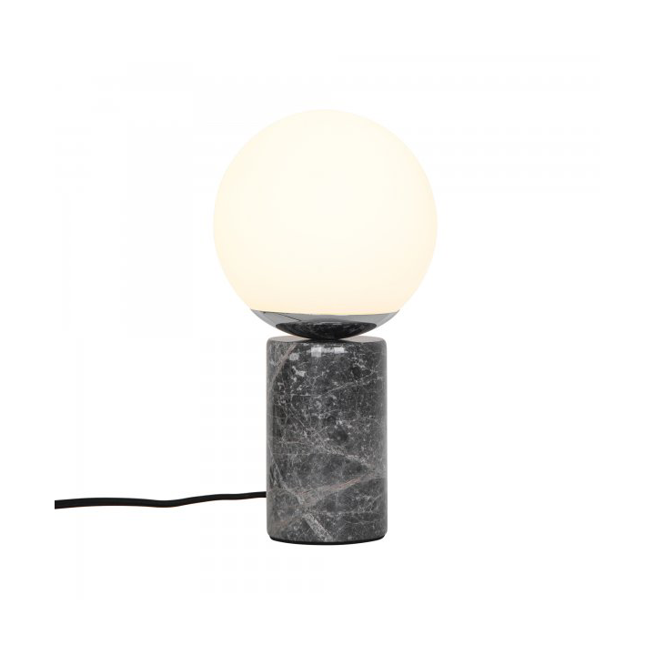 Nordlux Lilly Marble Tischleuchte Ø15 cm Grau