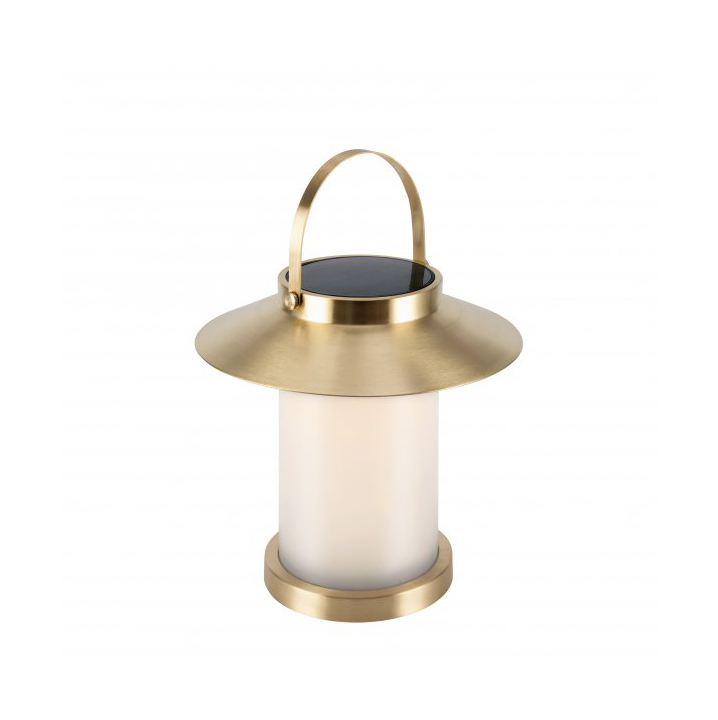 Nordlux Temple To Go portable Tischleuchte Ø22,6 cm Messing