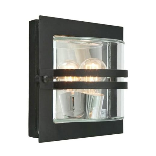 Bern vägglampa 24,5x24,5 cm - Svart - Norlys
