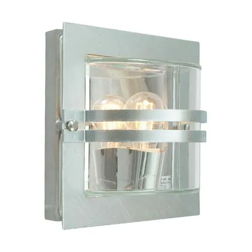 Bern Wall Lamp 24.5x24.5 cm, Galvanized steel Norlys