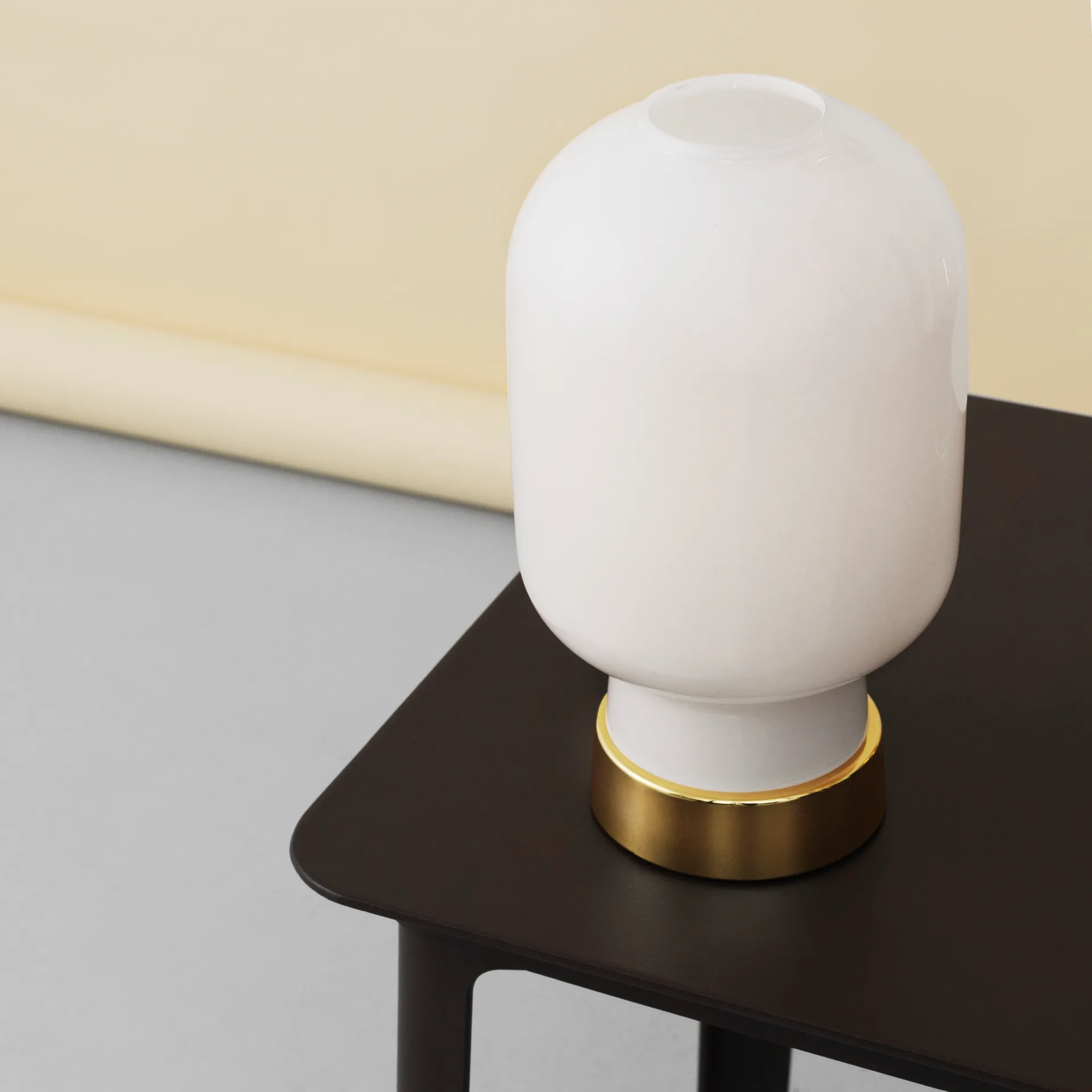 Amp bordslampa, Vit-mässing Normann Copenhagen
