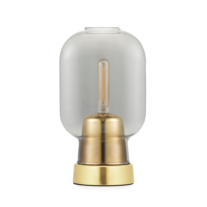 Amp Tischlampa - Grau-Messing - Normann Copenhagen