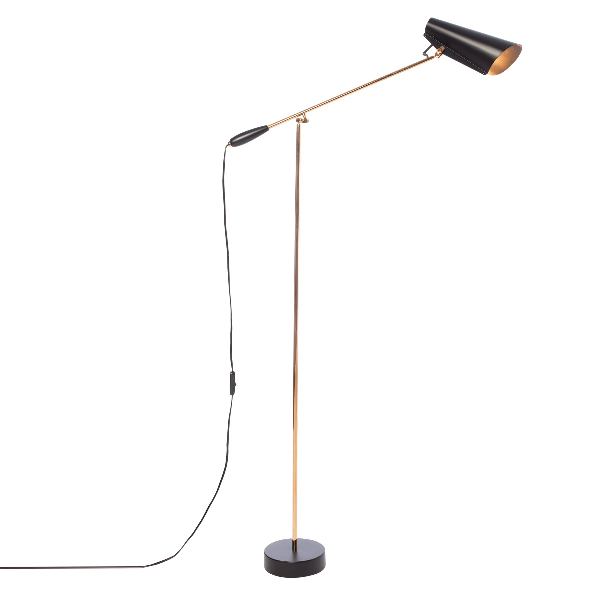 Birdy golvlampa, Matt svart Northern