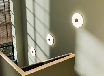 Glint wall lamp Ø36 cm - Opal glass white - Northern