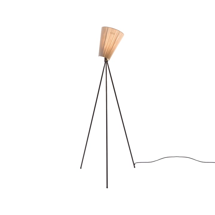 Oslo Wood Floor lamp - Beige, matte black stand - Northern