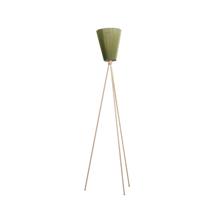 Oslo Wood Floor lamp - Olive green, beige stand - Northern
