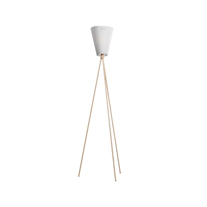Oslo Wood Floor lamp - White, beige stand - Northern