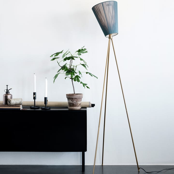 Oslo Wood golvlampa, black, ljusgrått stativ Northern