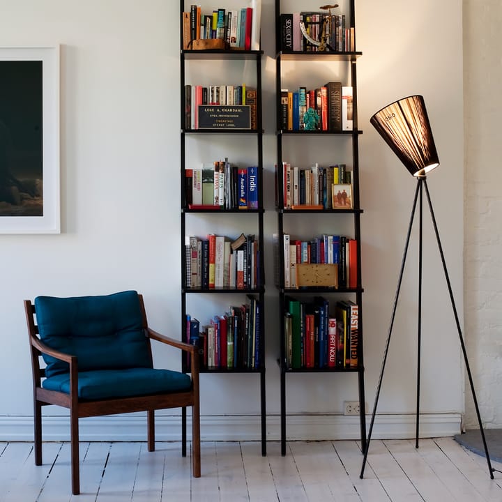 Oslo Wood golvlampa, black, ljusgrått stativ Northern
