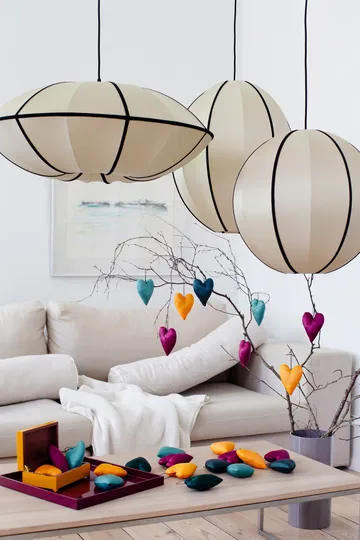 Indochina Classic Round XL lampskärm - Kit-black - Oi Soi Oi