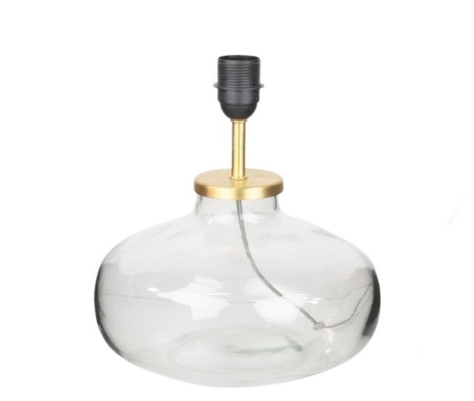 Olsson & Jensen Short lamp base Ø33x36 cm Clear