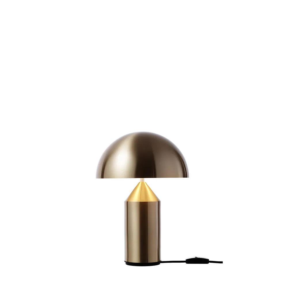 Atollo small 238 table lamp metal, Gold Oluce