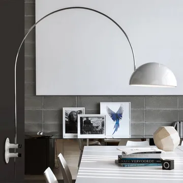 Coupé 1159 Wandleuchte - White, Chromgestell - Oluce