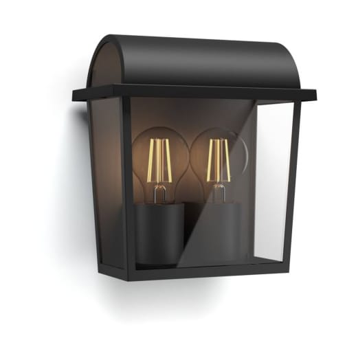 Harvest wall lamp 22.9x20.8 cm - Black - Philips