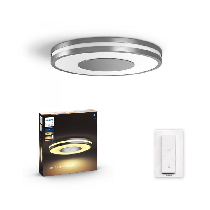 Being WA ceiling lamp flush Ø34.8 cm - Aluminum - Philips Hue