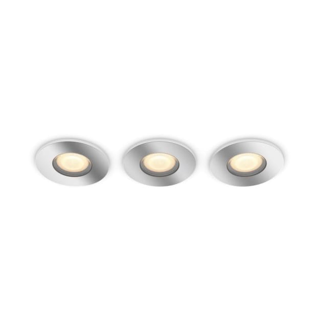 GU10 Adore Hue Recessed Spotlight 3-pack - Chrome - Philips Hue