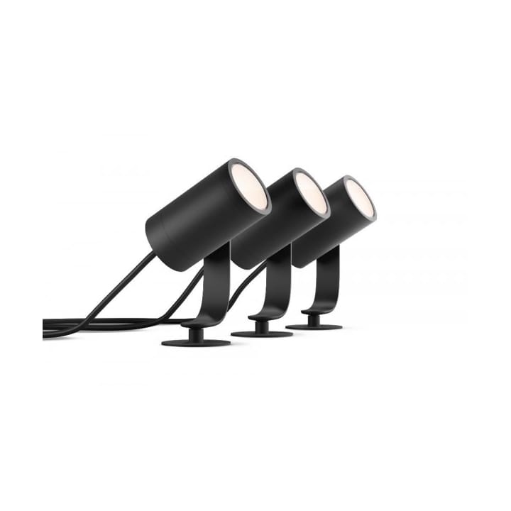 HueWCA Lily spotlight 3-pack 31x22.3 cm - Black - Philips Hue