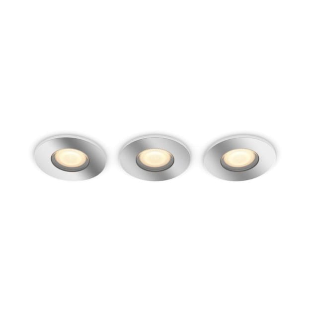 Philips Hue Adore Infälld spot 3-pack, Krom Philips Hue